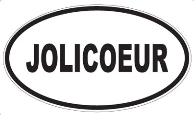JOLICOEUR - Oval Magnet