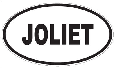 JOLIET - Oval Magnet