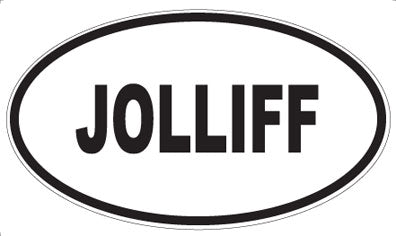 JOLLIFF - Oval Magnet