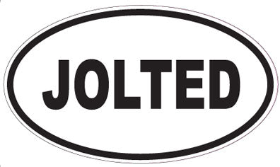JOLTED - Oval Sticker