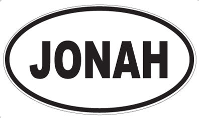 JONAH - Oval Magnet