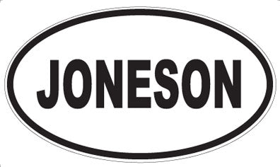JONESON - Oval Magnet