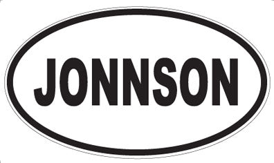JONNSON - Oval Magnet