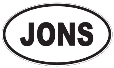 JONS - Oval Magnet