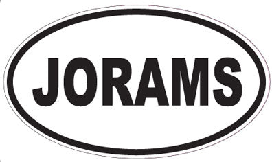 JORAMS - Oval Sticker