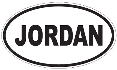 JORDAN - Oval Sticker