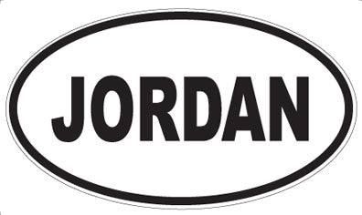 JORDAN - Oval Magnet