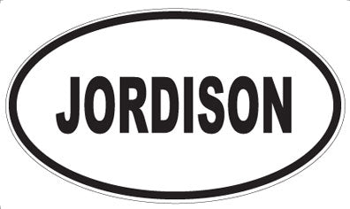 JORDISON - Oval Magnet