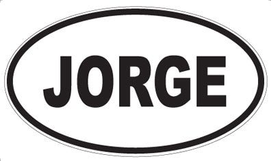 JORGE - Oval Magnet