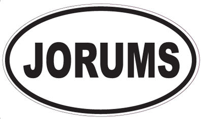 JORUMS - Oval Sticker