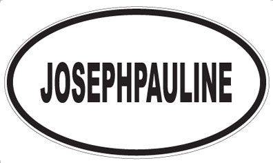 JOSEPHPAULINE - Oval Magnet