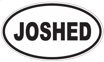 JOSHED - Oval Sticker