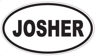 JOSHER - Oval Sticker