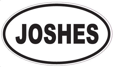 JOSHES - Oval Sticker