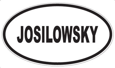 JOSILOWSKY - Oval Magnet