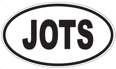 JOTS - Oval Sticker