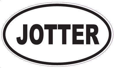 JOTTER - Oval Sticker