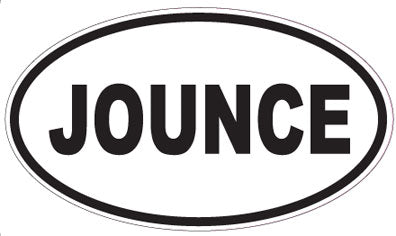 JOUNCE - Oval Sticker