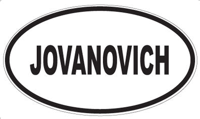 JOVANOVICH - Oval Magnet