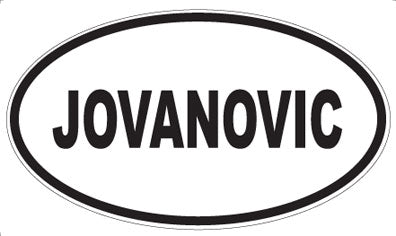 JOVANOVIC - Oval Magnet