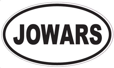 JOWARS - Oval Sticker