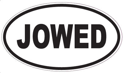 JOWED - Oval Sticker