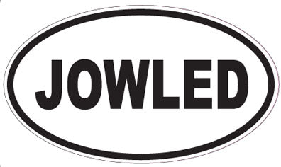JOWLED - Oval Sticker