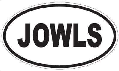 JOWLS - Oval Sticker