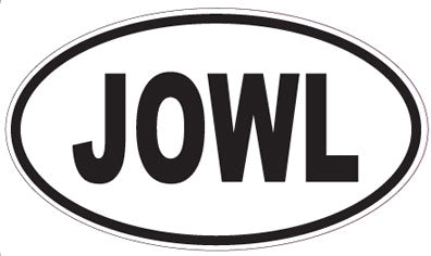 JOWL - Oval Sticker