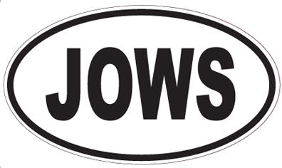JOWS - Oval Sticker