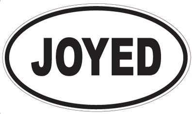 JOYED - Oval Sticker