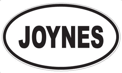 JOYNES - Oval Magnet