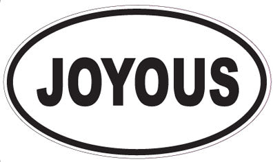 JOYOUS - Oval Sticker