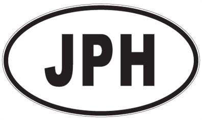JPH - 3 Letter Initials Oval Magnet