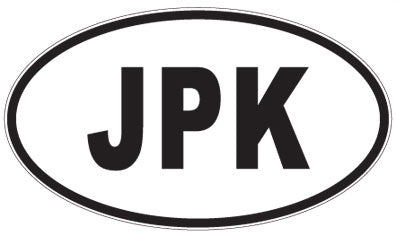 JPK - 3 Letter Initials Oval Sticker