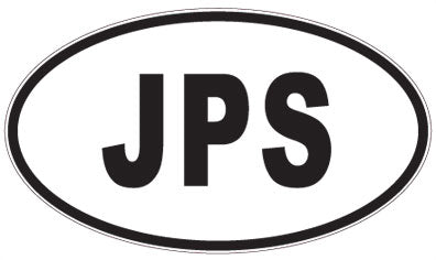 JPS - 3 Letter Initials Oval Magnet