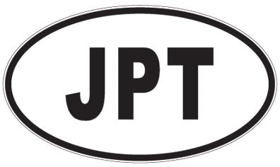JPT - 3 Letter Initials Oval Magnet
