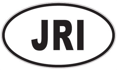 JRI - 3 Letter Initials Oval Magnet