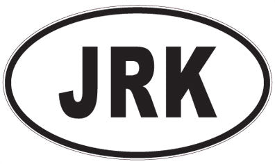 JRK - 3 Letter Initials Oval Magnet