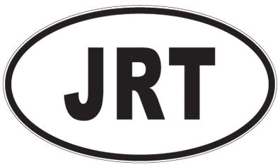 JRT - 3 Letter Initials Oval Magnet