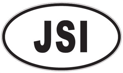 JSI - 3 Letter Initials Oval Magnet