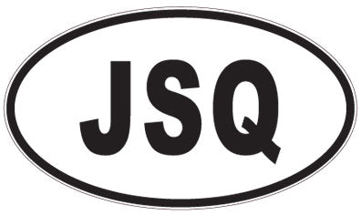 JSQ - 3 Letter Initials Oval Magnet