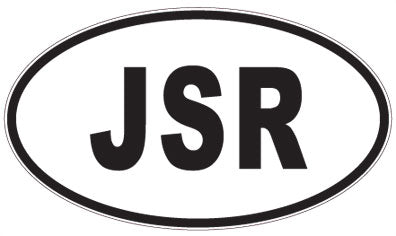 JSR - 3 Letter Initials Oval Magnet