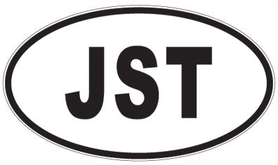 JST - 3 Letter Initials Oval Magnet