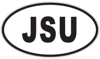 JSU - 3 Letter Initials Oval Magnet