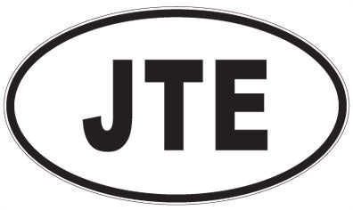 JTE - 3 Letter Initials Oval Magnet