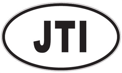 JTI - 3 Letter Initials Oval Magnet
