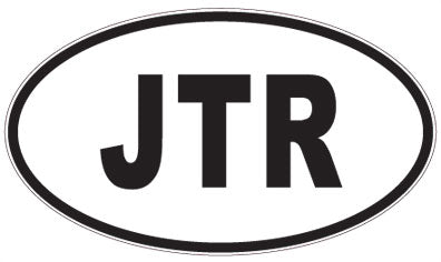 JTR - 3 Letter Initials Oval Magnet