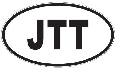 JTT - 3 Letter Initials Oval Magnet