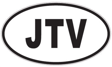 JTV - 3 Letter Initials Oval Magnet